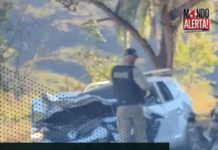 Colisão fatal entre dois carros e carreta interdita parcialmente a BR-356 na Serra da Santa